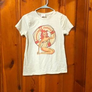 Mischief Made dangerous curves nautical pin up tee